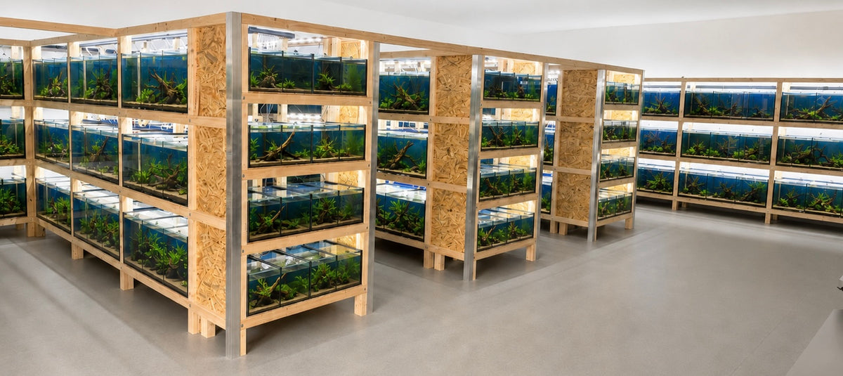 Aquaristik-Anlage von Water-Plants und Aquariso