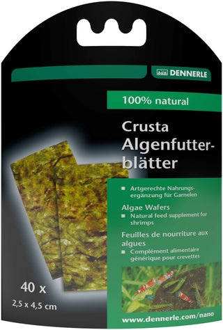 Dennerle Nano Algenfutterblaetter – Ergaenzungsfutter fuer Garnelen