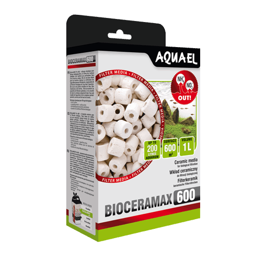 Aquael Filtermedium BIOCERAMAX 600 – 1.000 ml – aktuelles offizielles Aquael Herstellerfoto 1