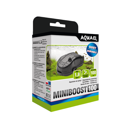 Aquael Luftpumpe MINIBOOST 100 – aktuelles offizielles Aquael Herstellerfoto 1