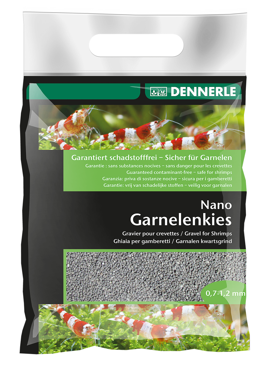 Dennerle Nano Shrimp Gravel Arkansas grau 2 kg – Garnelenkies – Herstellerbild 3