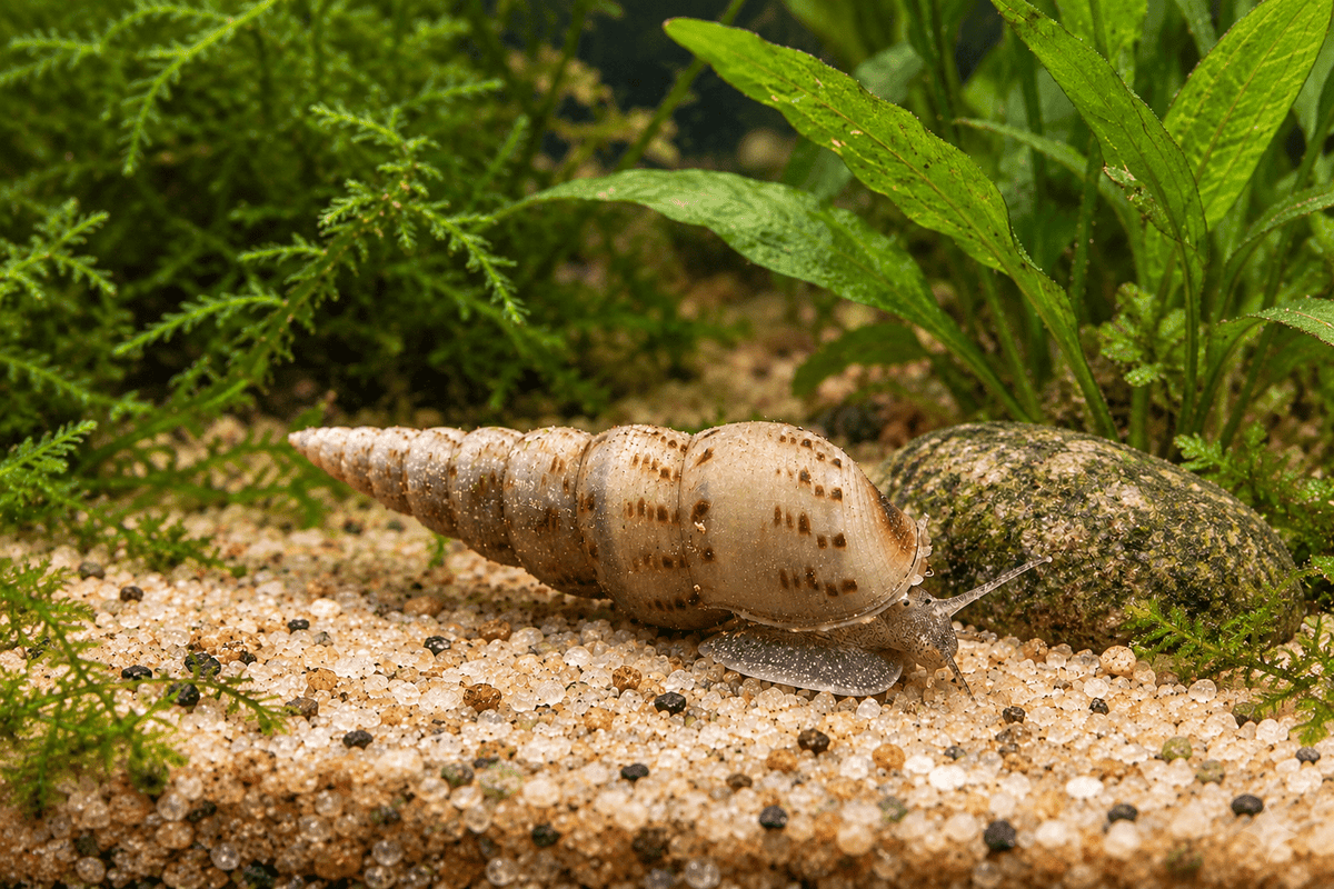 Indische Turmdeckelschnecke – Melanoides tuberculata - Water - Plants