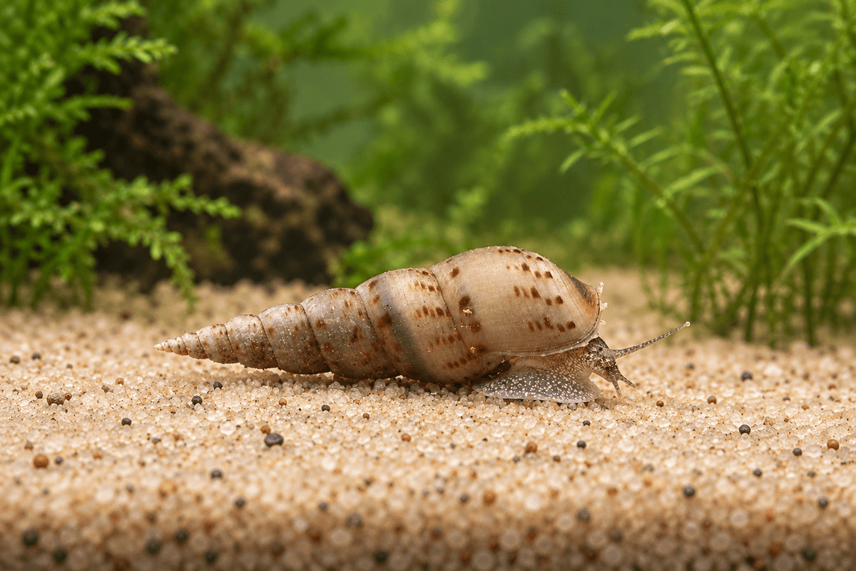 Indische Turmdeckelschnecke – Melanoides tuberculata - Water - Plants