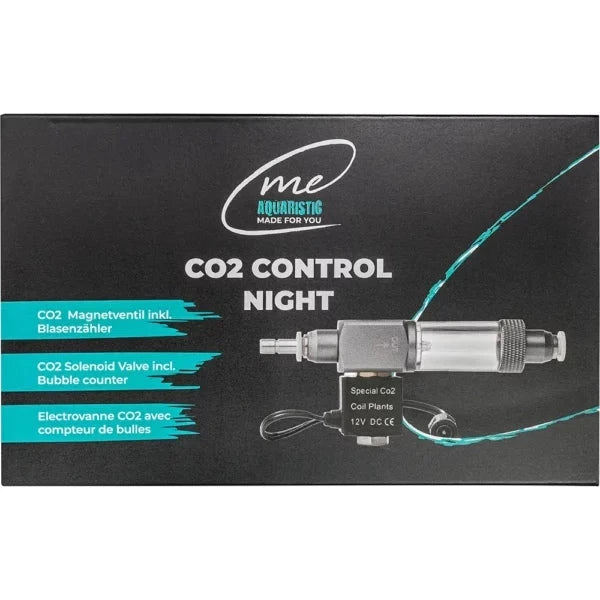 Me CO2 Control Night mit Magnetventil und Blasenzähler