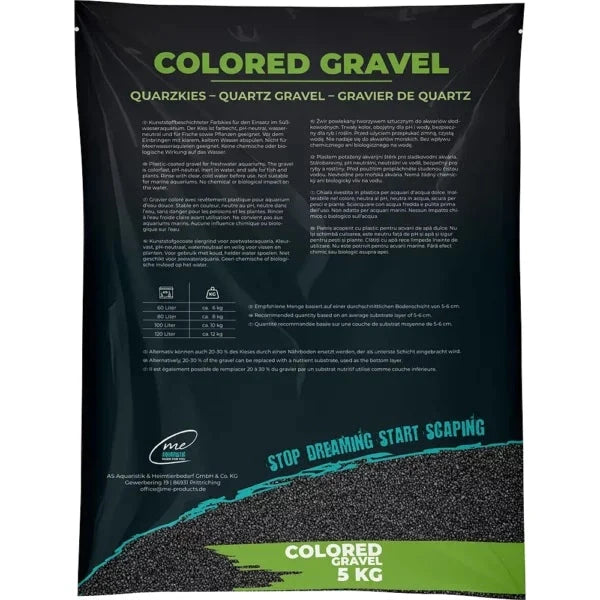 Me Colored Gravel Obsidian Black 1–2 mm, 5 kg