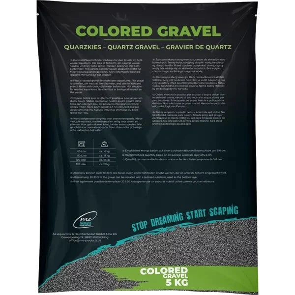 Me Colored Gravel Granite Grey 1–2 mm, 5 kg