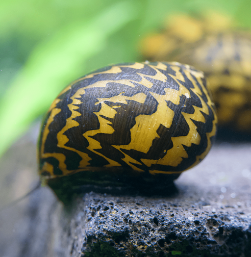 Philippinische Tiger Rennschnecke - Vittina waigiensis - Water - Plants