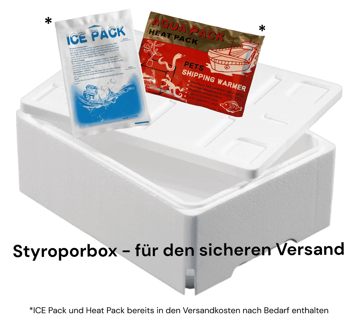 Styroporbox - für den sicheren Versand - Water - Plants