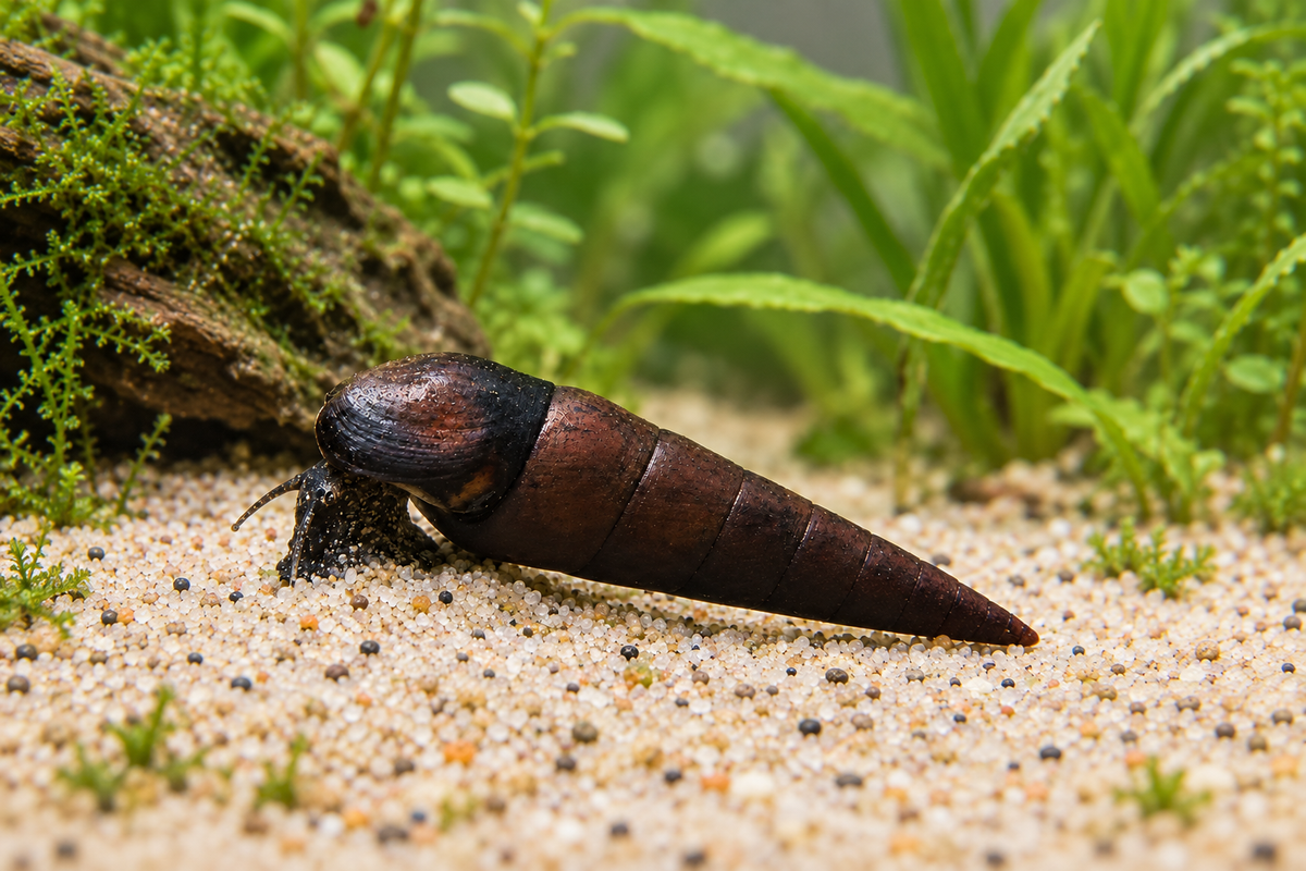 Teufelsdornschnecke – Faunus ater - Water - Plants